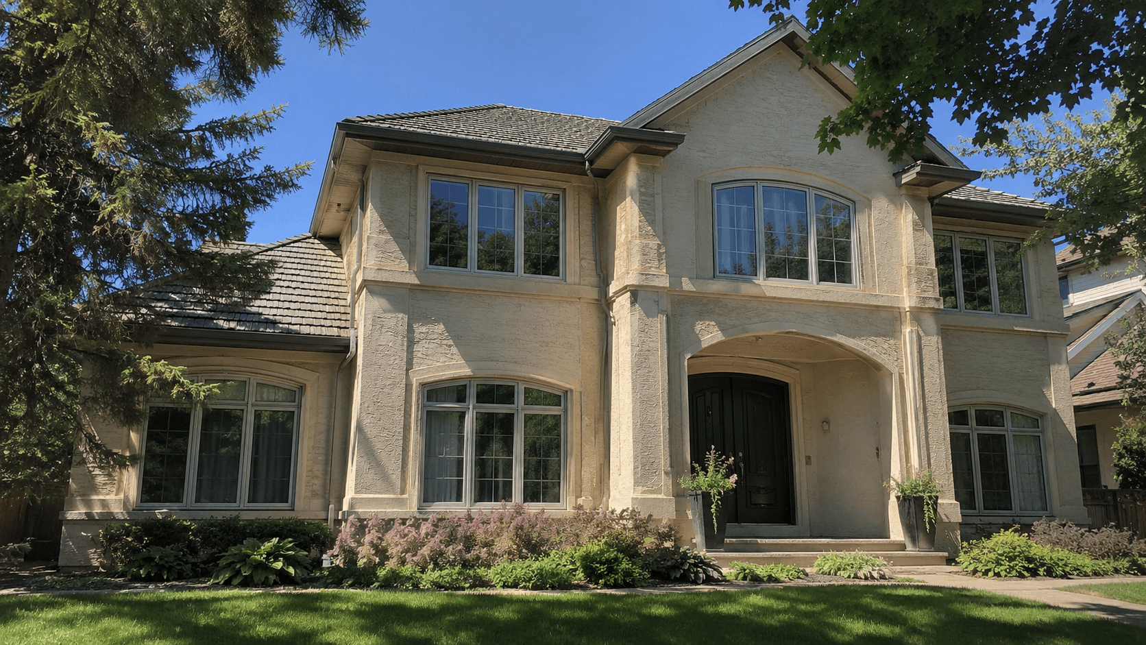 Stucco & Brick before — Stucco Project 3