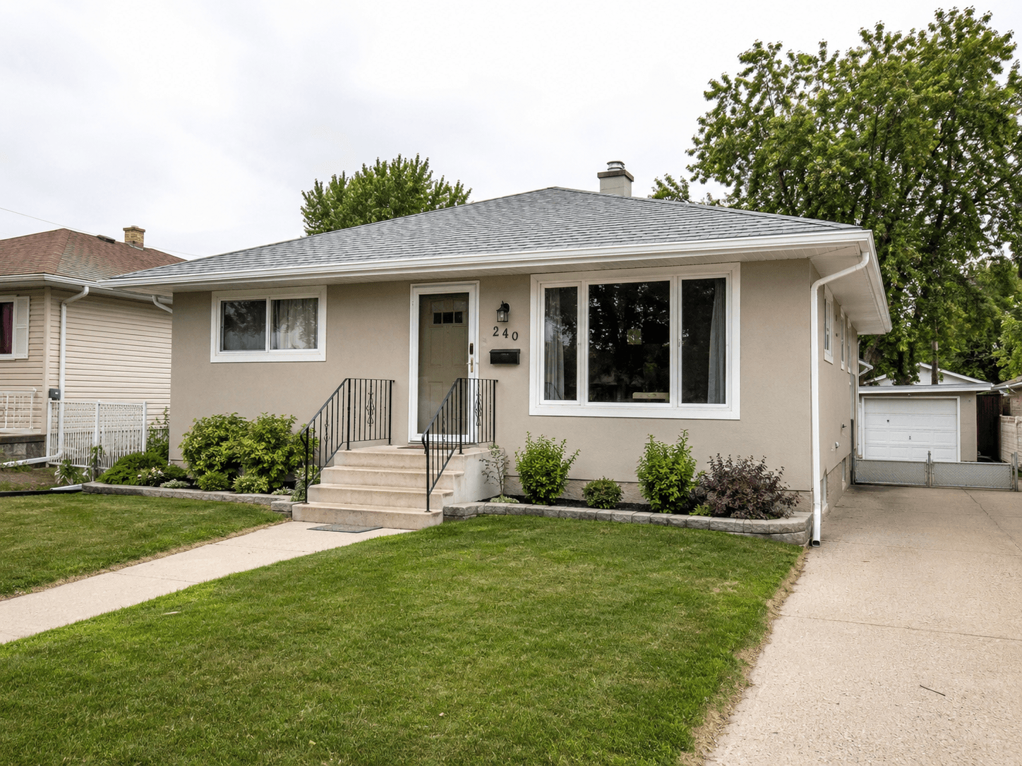 See the Transformation before — Crisp trim against fresh siding